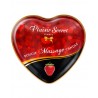 Fournisseur Plaisirs Secrets Mini bougie de massage fraise boîte coeur 35ml