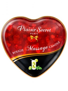 Mini bougie de massage mojito boîte coeur 35ml - CC826066