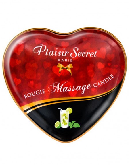 Fournisseur Mini bougie de massage mojito boîte coeur 35ml