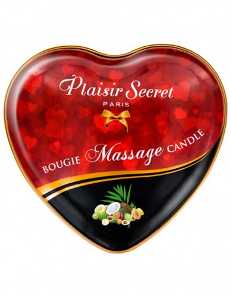 Grossiste Plaisir Secret dropshipping Mini bougie de massage fruits exotiques boîte coeur 35ml