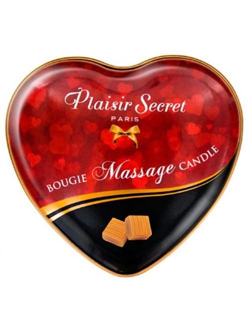 Fournisseur Plaisir Secret dropshipping Mini bougie de massage caramel boîte coeur 35ml