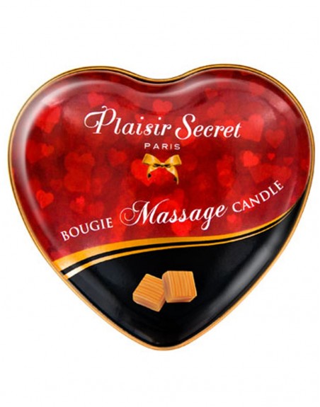 Fournisseur Plaisir Secret dropshipping Mini bougie de massage caramel boîte coeur 35ml