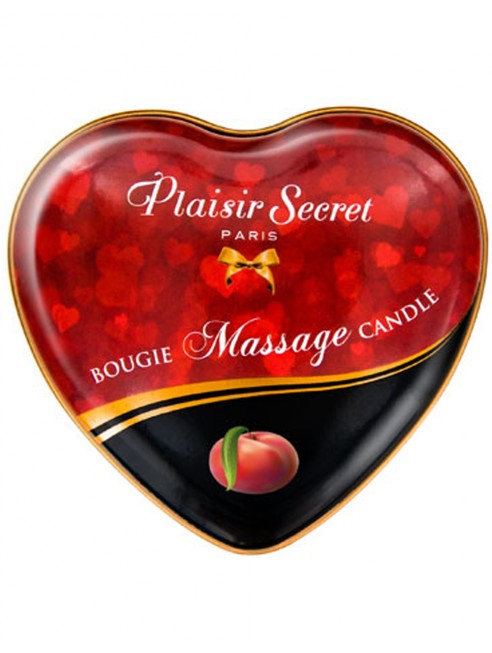 Grossiste dropshipping Plaisirs Secrets Mini bougie de massage pêche de vigne boîte coeur 35ml