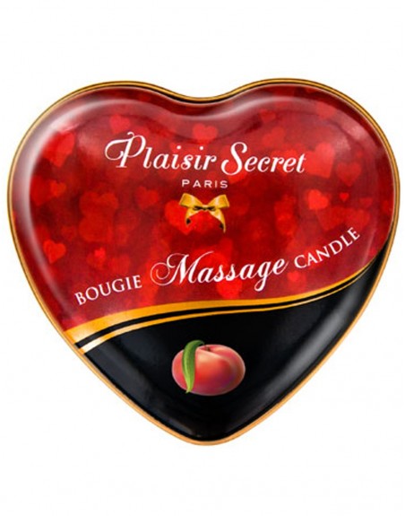 Grossiste dropshipping Plaisirs Secrets Mini bougie de massage pêche de vigne boîte coeur 35ml