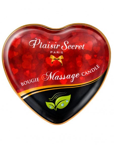 Fournisseur dropshipping Plaisirs Secrets Mini bougie de massage naturelle boîte coeur 35ml