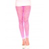 Grossiste Music Legs Legging fin dentelle rose