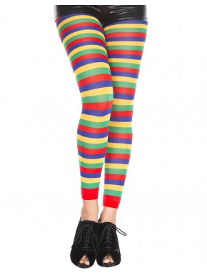 Legging fantaisie coloré bandes horizontales - MH35008RAI