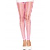 Grossiste dropshipping Leggings rose fluo moulant ajouré petits trous