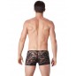 Boxer noir en fine dentelle avec légère transparence - LM706-67BLK Boxer noir en fine dentelle avec légère transparence - LM706-67BLK