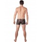 Boxer noir en fine dentelle avec légère transparence - LM706-67BLK Boxer noir en fine dentelle avec légère transparence - LM706-67BLK