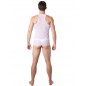 V-shirt blanc fine maille avec transparence - LM92-76WHT V-shirt blanc fine maille avec transparence - LM92-76WHT
