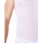 V-shirt blanc fine maille avec transparence - LM92-76WHT V-shirt blanc fine maille avec transparence - LM92-76WHT