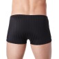 Boxer noir fines rayures discrètes - LM802-67BLK Boxer noir fines rayures discrètes - LM802-67BLK