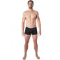 Boxer noir fines rayures discrètes - LM802-67BLK Boxer noir fines rayures discrètes - LM802-67BLK