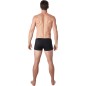 Boxer noir fines rayures discrètes - LM802-67BLK Boxer noir fines rayures discrètes - LM802-67BLK
