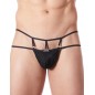String noir suspendu légère brillance et ornements - LM999-03BLK String noir suspendu légère brillance et ornements - LM999-03BLK