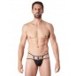 String noir suspendu légère brillance et ornements - LM999-03BLK String noir suspendu légère brillance et ornements - LM999-03BLK