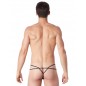 String noir suspendu légère brillance et ornements - LM999-03BLK String noir suspendu légère brillance et ornements - LM999-03BLK