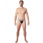 String noir suspendu légère brillance et ornements - LM999-03BLK String noir suspendu légère brillance et ornements - LM999-03BLK