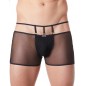 Boxer noir suspendu fine maille transparente et ornements - LM804-67BLK Boxer noir suspendu fine maille transparente et ornements - LM804-67BLK