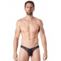 String noir sexy avec fine résille - LM805-57BLK String noir sexy avec fine résille - LM805-57BLK