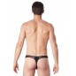 String noir sexy avec fine résille - LM805-57BLK String noir sexy avec fine résille - LM805-57BLK