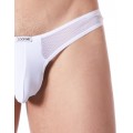 Fournisseur lingerie masculine dropshipping String blanc sexy avec fine résille