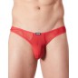 String rouge sexy avec fine résille - LM805-57RED