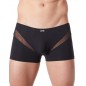 Boxer noir sexy avec fine résille en V - LM805-67BLK Boxer noir sexy avec fine résille en V - LM805-67BLK