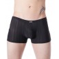 Boxer noir glamour avec fines rayures - LM806-67BLK Boxer noir glamour avec fines rayures - LM806-67BLK