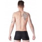 Boxer noir glamour avec fines rayures - LM806-67BLK Boxer noir glamour avec fines rayures - LM806-67BLK