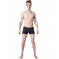 Boxer noir glamour avec fines rayures - LM806-67BLK Boxer noir glamour avec fines rayures - LM806-67BLK