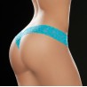 Grossiste Mapalé String brésilien bleu turquoise en dentelle