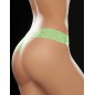 String brésilien vert en dentelle - MAL93HGR String brésilien vert en dentelle - MAL93HGR