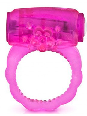 grossiste dropshipping Cockring rose vibrant avec stimulation du clitoris