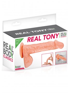 Gode réaliste veiné avec testicules et ventouse 18cm - CC5141131194