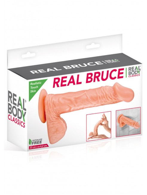 Grossiste dropshipping sextoy Gode réaliste grande longueur veiné avec testicules et ventouse 23cm