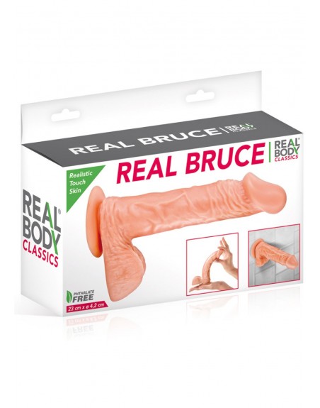 Grossiste dropshipping sextoy Gode réaliste grande longueur veiné avec testicules et ventouse 23cm