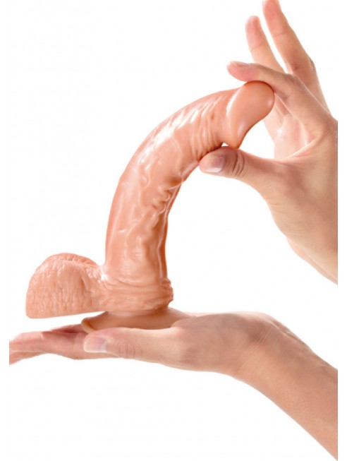 Grossiste dropshipping sextoy Gode réaliste grande longueur veiné avec testicules et ventouse 23cm