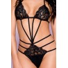 Grossiste dropshipping Body string noir dentelle et ornements