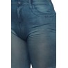 Fournisseur dropshipping Legging bleu style jean moulant avec impressions sur poches
