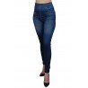 Grossiste mode féminine Legging bleu style jean neuf