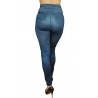 Grossiste mode féminine Legging bleu style jean neuf