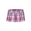 Fournisseur Mini-jupe plissée rose style ecossais