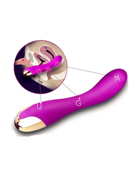 Fourniseur sextoys dropshipping Vibromasseur violet 10 programmes USB