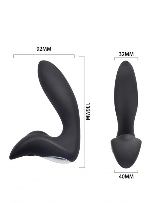 Grossiste sextoys Plug anal vibrant 12 programmes et télecommande USB