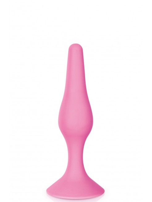 Grossiste sextoys Plug anal ventouse rose taille S