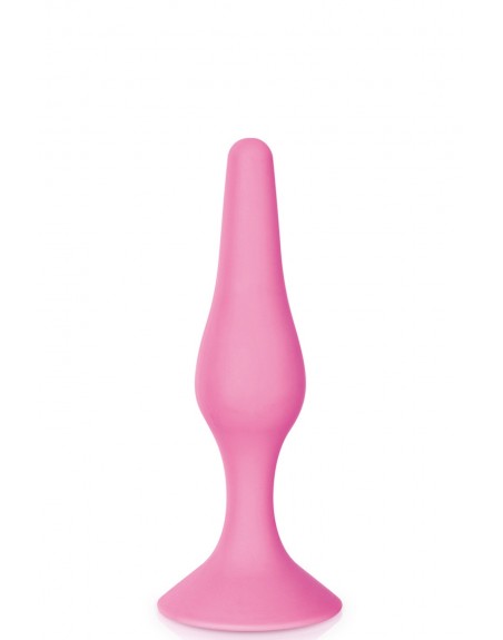 Grossiste sextoys Plug anal ventouse rose taille S