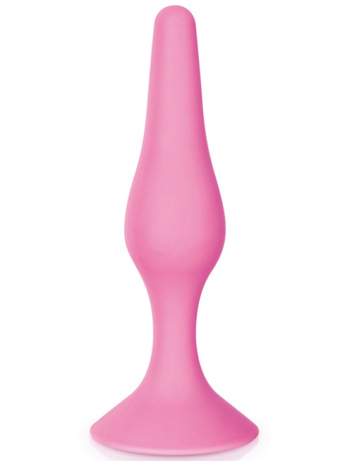 Grossiste sextoys Plug anal ventouse rose taille L