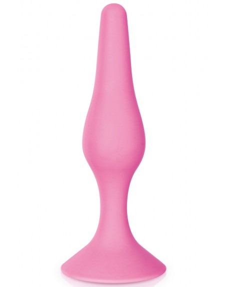 Grossiste sextoys Plug anal ventouse rose taille L